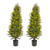 2Pack Autumn Edition Artificial Cedar Tree