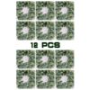 Artificial Eucalyptus & Money Plant Wreath-12pcs