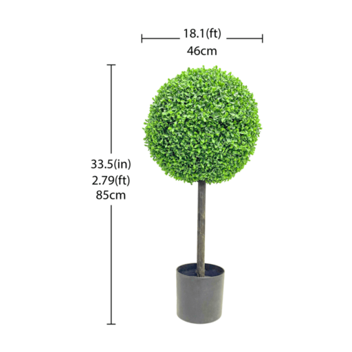 Hyper-realistic Artificial Ball-shaped Boxwood Tree-sz